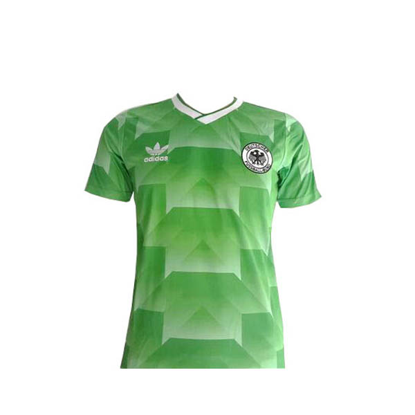 Camiseta Alemania Replica Primera Ropa Retro 1988 Verde